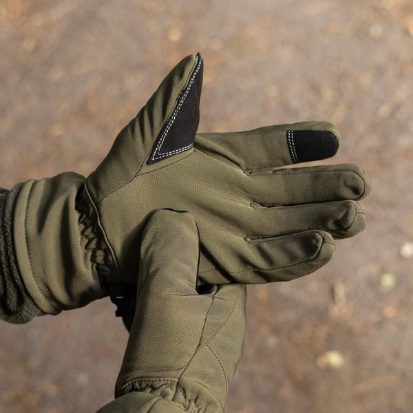 Рукавички Softshell Warm олива KL-1834.2 фото
