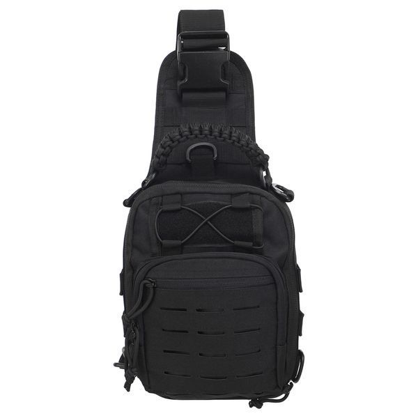 Сумка тактична Silver Knight Paracord II 5 л колір чорний KL-1501.3 фото