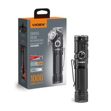 Портативний світлодіодний ліхтарик VIDEX VLF-A232R 1000Lm 5000K KL-2035 фото
