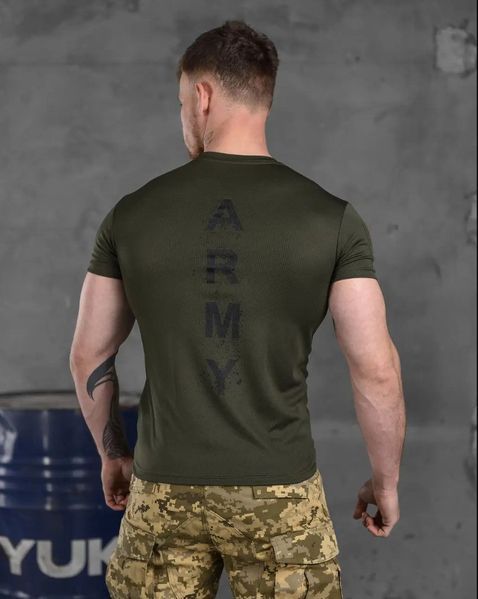 Футболка тактична Klost Military з тканини CoolPass, "ARMY", олива KL-1504 фото