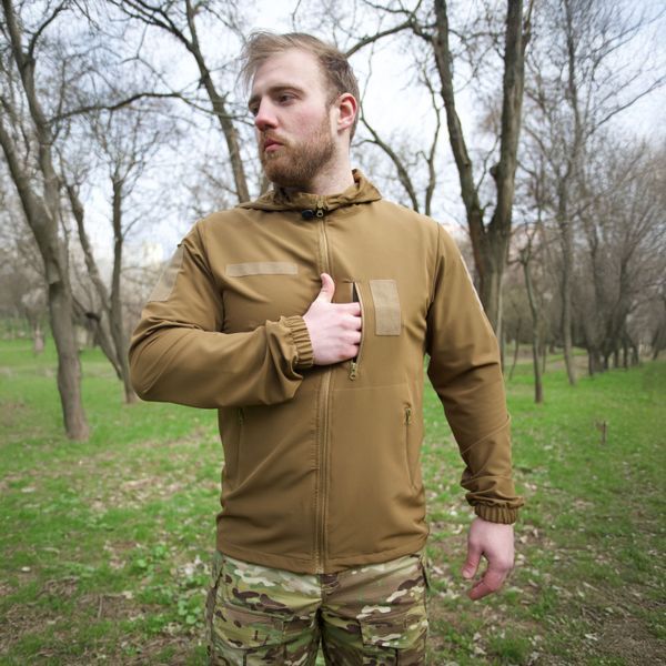Куртка тактична Klost Double Weave HOOD койот KL-1949.1 фото