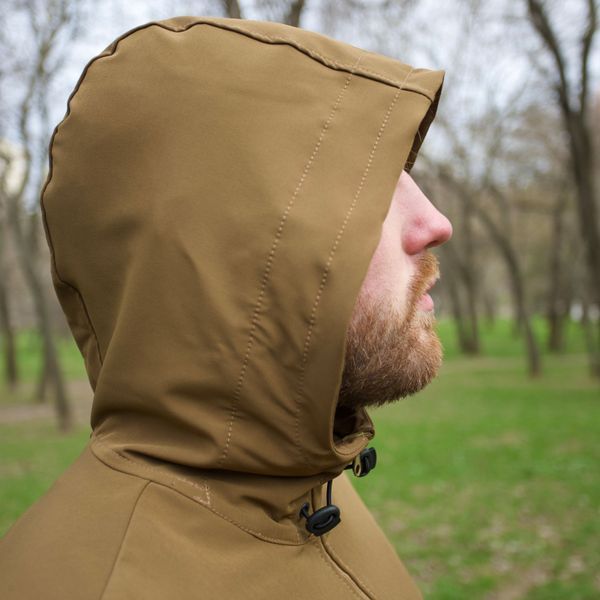 Куртка тактична Klost Double Weave HOOD койот KL-1949.1 фото
