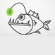 Футболка KLOST "Angler Fish (Глибоководний рибалка)" White Kl-7002 фото 2